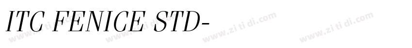 ITC FENICE STD字体转换